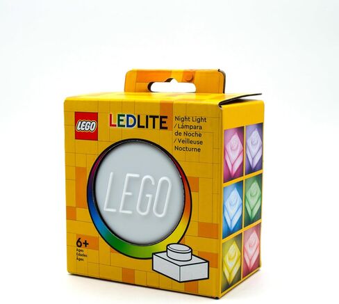 IQ LEGO Iconic 1x1 Plate Silicone Color Changing Night Light - White (LP50) in Kuwait