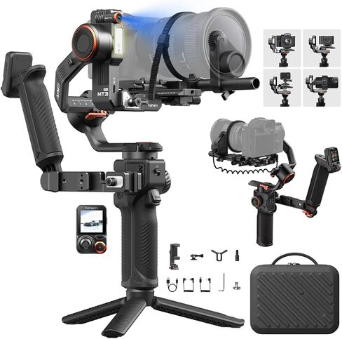 hohem iSteady MT3 PRO KIT w/Spot Mini Motor & Twist Handle, Gimbal Stabilizer for Cameras Canon Sony Panasonic Nikon Fujifilm GoPro Smartphone, 2.5kg(5.51lbs) Payload, AI Tracking, Detachable Remote in Kuwait