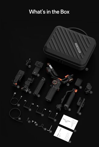 hohem iSteady MT3 PRO KIT w/Spot Mini Motor & Twist Handle, Gimbal Stabilizer for Cameras Canon Sony Panasonic Nikon Fujifilm GoPro Smartphone, 2.5kg(5.51lbs) Payload, AI Tracking, Detachable Remote in Kuwait