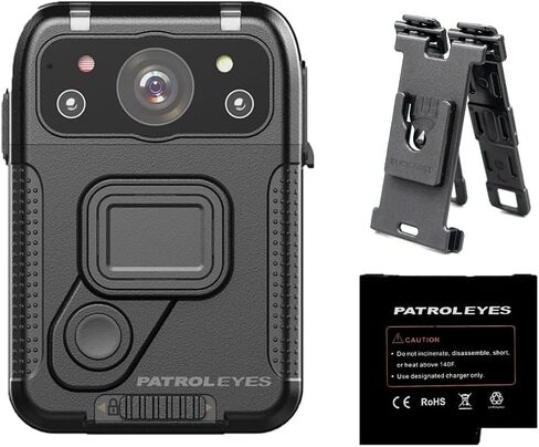 IRIS 2K GPS Touch Screen HD WiFi 128GB 8 Hour Battery Police Body Camera with klick Fast Deltra Molle Mount and Extra Removeable Battery in Kuwait