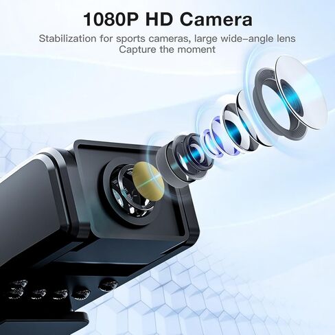 1080P Full HD Body Worn Camera, Wearable Body Camera with Loop Recording, Night Vision, Back Clip for Traveling, Delivery Man, Lecture Recording, Serving Jobs in Kuwait