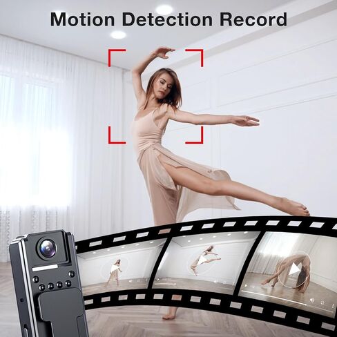 1080P Full HD Body Worn Camera, Wearable Body Camera with Loop Recording, Night Vision, Back Clip for Traveling, Delivery Man, Lecture Recording, Serving Jobs in Kuwait