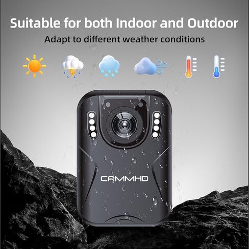 CAMMHD H4 1920P Body Camera, 32G Body Worn Camera, 3000mAh Battery Work 8-10Hours, Night Vision Police Cam for Law Enforcement, Security Guard in Kuwait