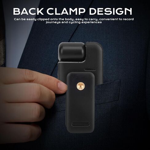 Mini Body Camera with Audio and Video Recording, Small Body Camera with 4K Intelligent Anti Shaking IP65 Water Proof Wearable Cam for Outdoor, Work, Travel in Kuwait