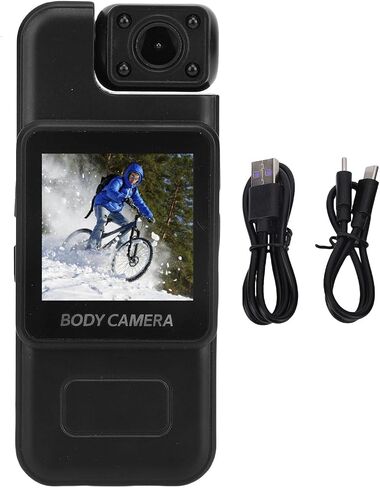 Mini Body Camera with Audio and Video Recording, Small Body Camera with 4K Intelligent Anti Shaking IP65 Water Proof Wearable Cam for Outdoor, Work, Travel in Kuwait