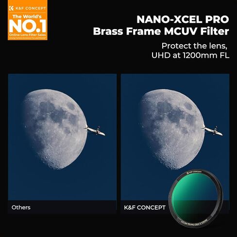 K&F Concept MC UV Filter Compatible with Leica Q3 43/Q3 28/Q3/Q2 | amera Lens Protection Filter Super Slim, High Definition, Brass Frame Design (Nano-X PRO Series)-FP717 in Kuwait