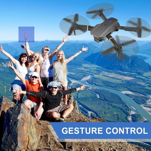 Mini Drone for Kids with 4K Dual Cameras Remote Control Toys Gifts for Boys Girls with Altitude Hold, Headless Mode, One key Return/Emergency Stop, 3D Flips 2 Batteries, Foldable RC Quadcopter in Kuwait