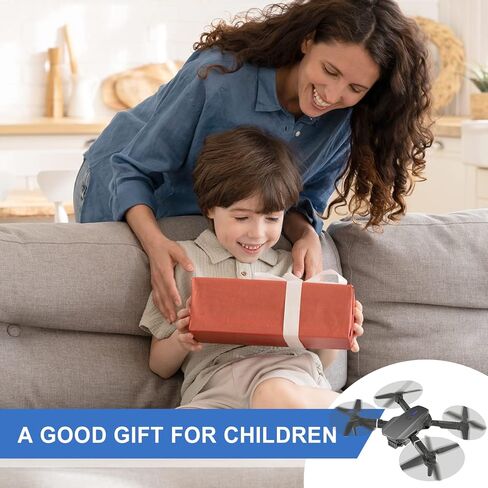 Mini Drone for Kids with 4K Dual Cameras Remote Control Toys Gifts for Boys Girls with Altitude Hold, Headless Mode, One key Return/Emergency Stop, 3D Flips 2 Batteries, Foldable RC Quadcopter in Kuwait