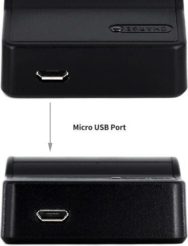 Norifon CGA-S007 USB Charger for Panasonic DMC-TZ11, DMC-TZ15, DMC-TZ4 | Compaitible with Panasonic DMC-TZ5, Lumix DMC-TZ1, DMC-TZ2, DMC-TZ3, DMC-TZ4K, DMC-TZ4S, DMC-TZ50 Camera in Kuwait