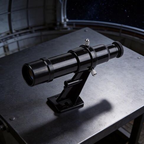 5x24 Astronomical Telescope Finder with Wide-Angle 24mm Aperture Eyepiece and Mounting Bracket for Quick Calibration and Target Location, Compact Lightweight Design for Backyard in Kuwait
