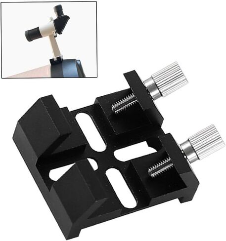 Finder for Scope Base Aluminum Alloy Dovetail Slots Bridge for Telescopes Compatible with 150SLT 6SE 8SE C5 C6 C8 Quick Install Secure Fit Lightweight Black 39x44mm in Kuwait