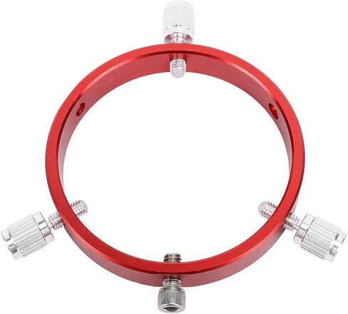 CHICIRIS Guiding Scope Kit, Aluminum Alloy 6 Hole 80mm Finder Scope with M6 Screws 1/4 Inch Screw Hole for Telescope Tube Diameter 60 to 80mm Red in Kuwait