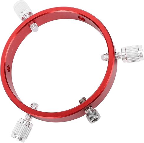 CHICIRIS Guiding Scope Kit, Aluminum Alloy 6 Hole 80mm Finder Scope with M6 Screws 1/4 Inch Screw Hole for Telescope Tube Diameter 60 to 80mm Red in Kuwait