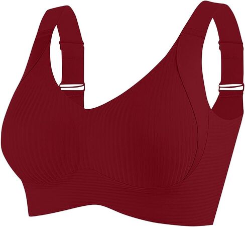 Adjustable Shoulder Strap Bra Breast Support Women Front Button Closure Push Up Breastfeeding Postpartum in Kuwait