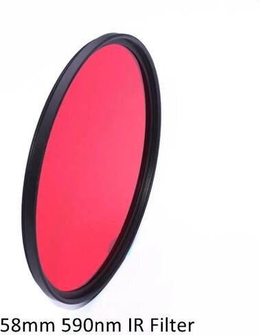 58mm 590nm IR R59 Optical Grade Infrared Filter for Camera Lens in Kuwait