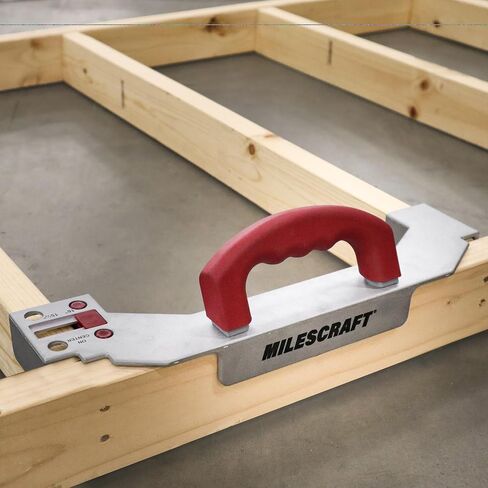 Milescraft 8416 Frame Crafter – 16 Inch On-Center Stud Layout Tool. Quick Adjust to 15-1/4 Inch Spacing for Wall Start. Durable Aluminum Framing Jig. Comfort Grip Rubber Handle. Precision Results. in Kuwait