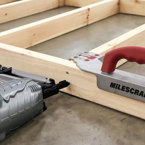 Milescraft 8416 Frame Crafter – 16 Inch On-Center Stud Layout Tool. Quick Adjust to 15-1/4 Inch Spacing for Wall Start. Durable Aluminum Framing Jig. Comfort Grip Rubber Handle. Precision Results. in Kuwait