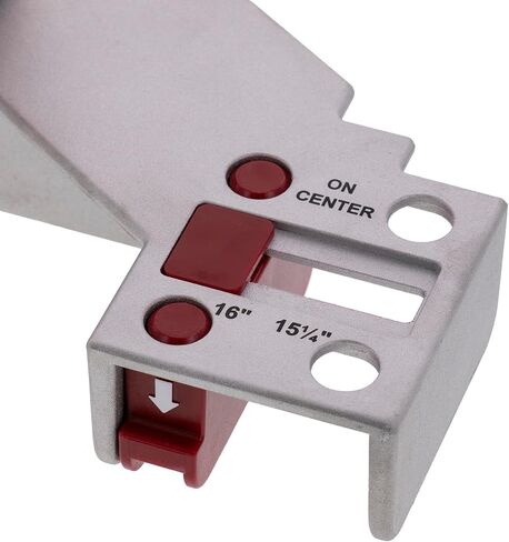 Milescraft 8416 Frame Crafter – 16 Inch On-Center Stud Layout Tool. Quick Adjust to 15-1/4 Inch Spacing for Wall Start. Durable Aluminum Framing Jig. Comfort Grip Rubber Handle. Precision Results. in Kuwait