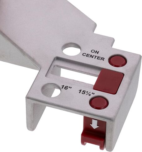 Milescraft 8416 Frame Crafter – 16 Inch On-Center Stud Layout Tool. Quick Adjust to 15-1/4 Inch Spacing for Wall Start. Durable Aluminum Framing Jig. Comfort Grip Rubber Handle. Precision Results. in Kuwait