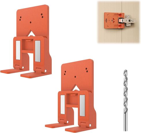 Imbot 35mm Concealed Hinge Jig，Hidden Hinge Positioning Ruler，Strong Magnetic Positioning Stopper Specialized Simple Gap-Leaving Tool for Cabinet Doors Woodworking Hardware Fixture Installation in Kuwait