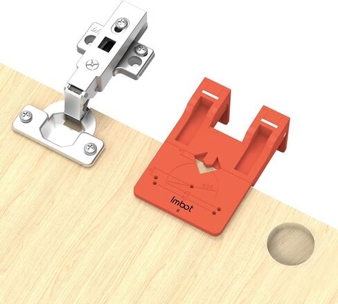 Imbot 35mm Concealed Hinge Jig，Hidden Hinge Positioning Ruler，Strong Magnetic Positioning Stopper Specialized Simple Gap-Leaving Tool for Cabinet Doors Woodworking Hardware Fixture Installation in Kuwait