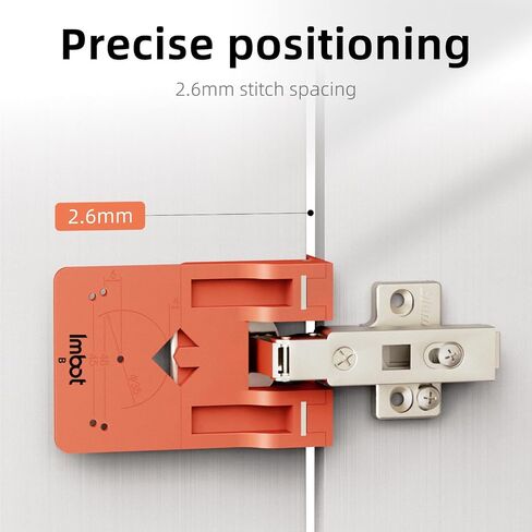 Imbot 35mm Concealed Hinge Jig，Hidden Hinge Positioning Ruler，Strong Magnetic Positioning Stopper Specialized Simple Gap-Leaving Tool for Cabinet Doors Woodworking Hardware Fixture Installation in Kuwait