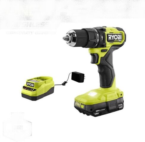 RYOBI ONE+ HP 18V Brushless Cordless Compact 1/2 in. Hammer Drill Kit with (1) 1.5 Ah Battery and Charger in Kuwait