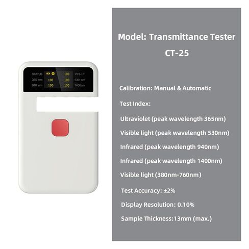 CT-25 Portable Transmittance Tester UV VL IR Meter for Solar Film and Optical Glass in Kuwait