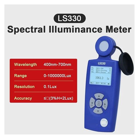 LS330 Spectral Illuminance Meter Digital Lux Meter with CCT UVI CRI Flicker Measurement in Kuwait