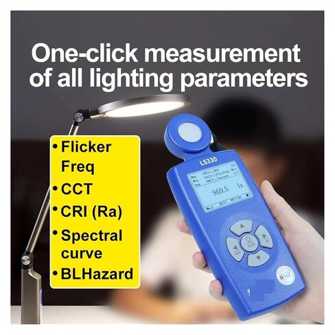 LS330 Spectral Illuminance Meter Digital Lux Meter with CCT UVI CRI Flicker Measurement in Kuwait