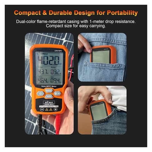 1000W Solar Panel Power Meter Tester with LCD Display – MPPT Pmax Voc Isc 12-80V in Kuwait