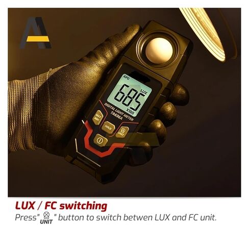 TA636A Professional Digital Lux Meter Handheld Illuminometer 0.1–200000 Lux / 0.01–20000 Fc in Kuwait