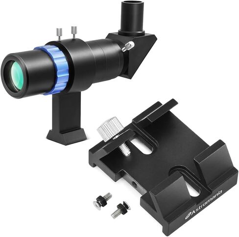 Astromania Mini Guide Scope 30mm, Telescope Accessories Finder Scope Kit Guidescope - Bundle with - Dovetail Base for Schmidt Cassegrains in Kuwait
