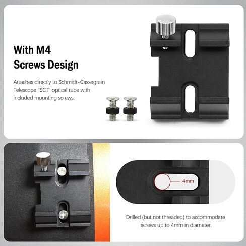 Astromania Mini Guide Scope 30mm, Telescope Accessories Finder Scope Kit Guidescope - Bundle with - Dovetail Base for Schmidt Cassegrains in Kuwait
