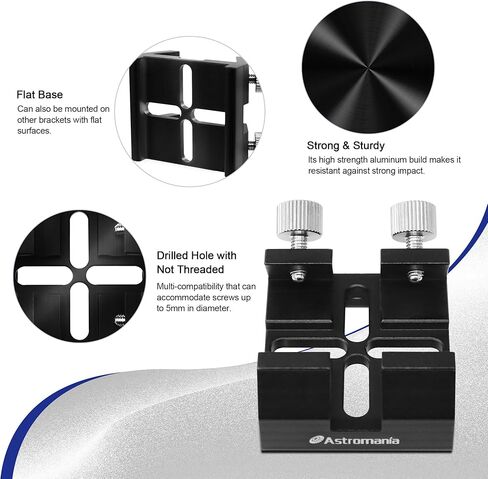 Astromania Mini Guide Scope 30mm, Telescope Accessories Finder Scope Kit Guidescope - Bundle with - Finder Scope Mount Universal Dovetail Base in Kuwait