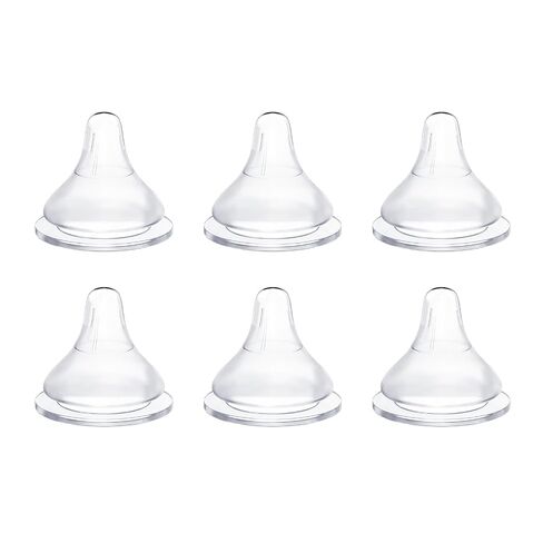 Silicone Bottle Nipples Compatible with MAM Bottles, Replacement Soft Nipple for Baby 1+ Months, Anti-Colic, BPA-Free, Slow Flow, Size S, 6-Pack in Kuwait