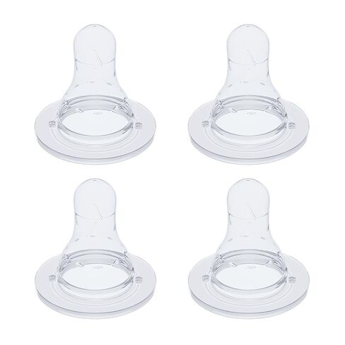 Silicone Baby Nipple for Dr Brown's Natural Flow Level 1 Narrow Baby Bottles, Soft Bottle Nipples for Baby 0m+, Slow Flow, BPA-Free, 4 Count in Kuwait