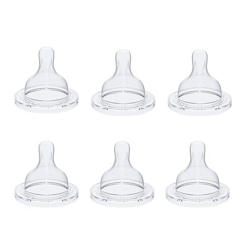 Replacement Silicone Nipple for Philips Avent Anti-Colic Baby Bottles, Size 1, 1m+, Slow Flow, 6 Count(THE Numbers ON THE Nipple DO NOT Indicate Flow Rate) in Kuwait
