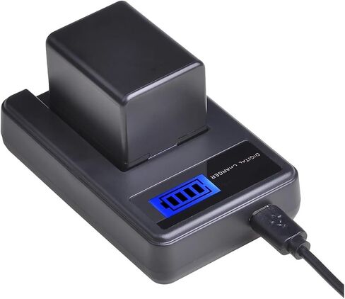 BP-727 BP727 BP 727 3000mAh Battery, LCD USB Charger, Compatible For Canon BP-718 BP-709 VIXIA HF M50, HF M52, HF M500, HF R30, HF R32 Parts(1 Battery and 1 Charger) in Kuwait