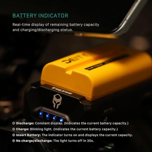 Tilta F970 Battery Plate V2 & NP-F970 10500mAh Battery *2 | Dual-Direction USB-C PD, LED Power Indicator & Anti-Rotation Mount | Professional Camera Power Kit for Monitors & Gimbals in Kuwait