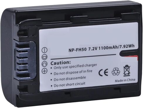 NP-FH50 NP-FH40 1100mAh LCD USB Charger A230 A330 A290 A380 A390 HDR-TG1E TG3 TG5 TG7 DSC-HX1(1PCS B with Charger) in Kuwait