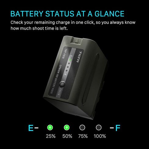 Tilta F970 Battery Plate V2 & NP-F970 10500mAh Battery *2 | Dual-Direction USB-C PD, LED Power Indicator & Anti-Rotation Mount | Professional Camera Power Kit for Monitors & Gimbals in Kuwait