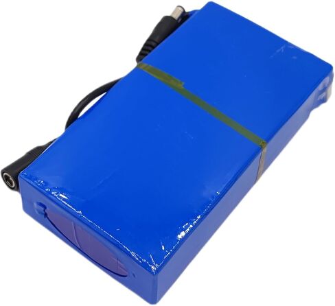 (2-Pcs) DC 1298A 12V 9800mAh Battery Pack for CCTV Camera, MP3 Players with Charger (12 Volt, 9.8 Ah) in Kuwait