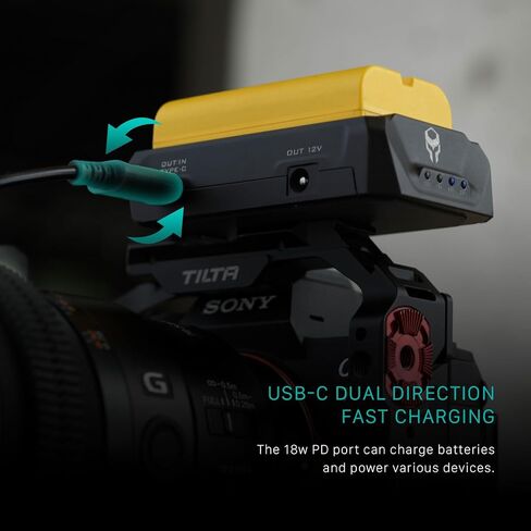 Tilta F970 Battery Plate V2 & NP-F970 10500mAh Battery Bundle | Dual-Direction USB-C PD, LED Power Indicator & Anti-Rotation Mount | Professional Camera Power Kit for Monitors & Gimbals in Kuwait