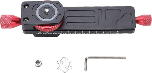 Camera Rail Nodal Slide, Dovetail Focusing Rail Plate, for Panoramic Macro Photography DSLR Camera Lens Tripod Monopod Ballhead, Close Up Macro Shoot in Kuwait