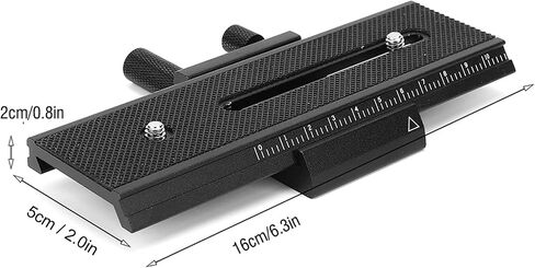 Macro Focusing Rail Slider with 1/4in Screw for DSLR Close Up Macro Photography in Kuwait