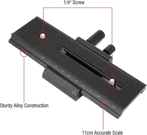 Macro Focusing Rail Slider with 1/4in Screw for DSLR Close Up Macro Photography in Kuwait
