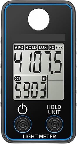 UV Meter, Color Temperature Tester Illuminance Meter 0.5-300000LUX LED Illumination Test Meter Photographic Luminance Measuring Device(SK-8201) in Kuwait