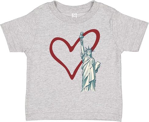 inktastic Statue of Liberty Love Toddler T-Shirt in Kuwait