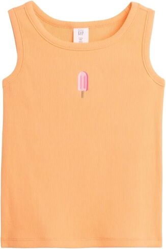 Gap Baby Girls' Embroidered Rib Tank in Kuwait